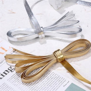 PU皮金色银色亮皮包边条包边带滚边条抱枕包边带边条皮料覆膜压条