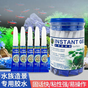 国象水草珊瑚繁殖胶水莫丝胶海水沉木水族专用粘石头断肢草皮纽扣