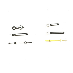 适配st6机械机芯手表表针 黑色钢色手表针手表配件