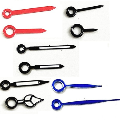 适用于郎达762 751 1062表针石英机芯指针黑色白色两针手表配件