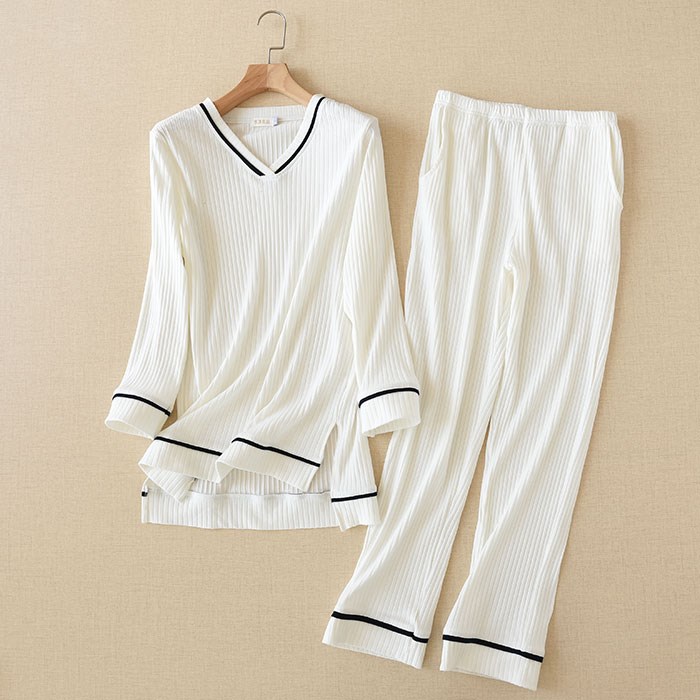 罗纹棉家居服套装