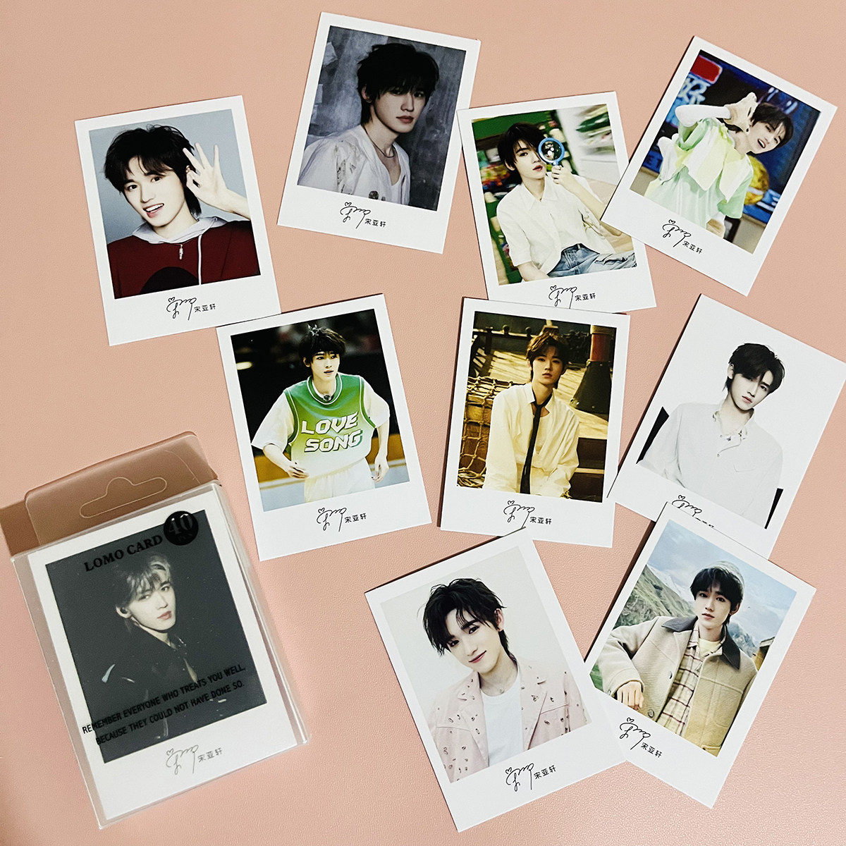 宋亚轩创意lomo卡时代少年团单人明星周边亲笔签名高清留言小卡片