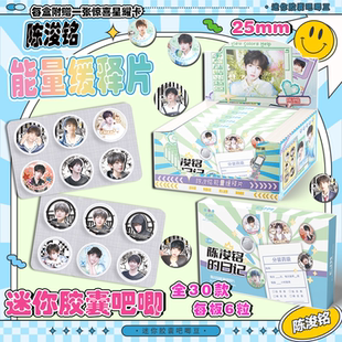 陈浚铭迷你药片胶囊吧唧豆盲盒TF家族四代周边同款马口铁25mm徽章