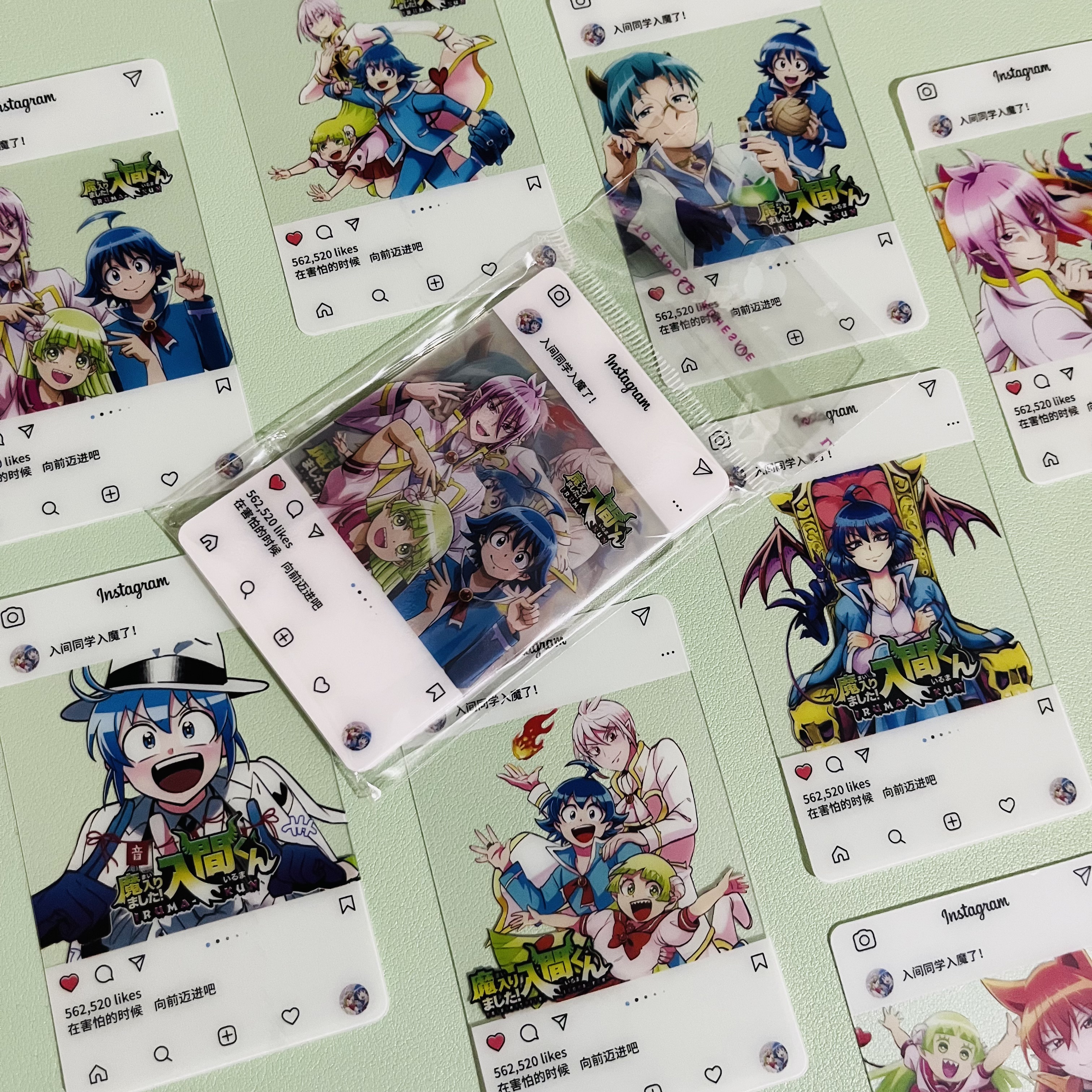 入间同学入魔了透卡 艾利斯铃木入间克拉拉二次元周边透明小卡片