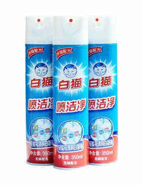 和黄白猫喷洁净350ml㊣整箱320元30瓶装 正品6瓶以上包邮