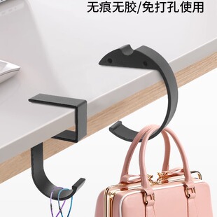 侧边钩可移动钩书包挂钩课桌桌面免打孔太空铝挂勾桌子边沿固定钩