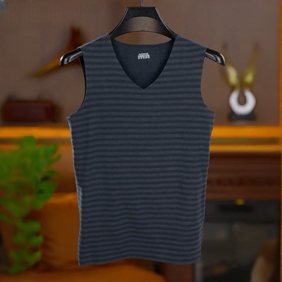 2025新款德绒男士背心无痕保暖内衣青少年秋衣内穿打底衫上衣服