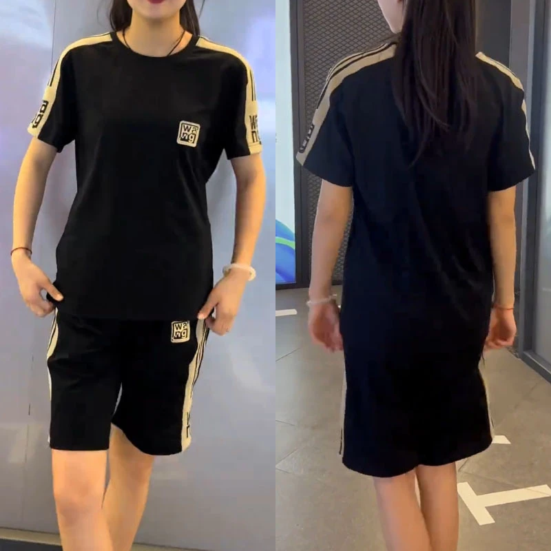 【专柜精品】秋季新款休闲运动套装男秋季薄款潮流五分短裤两件套