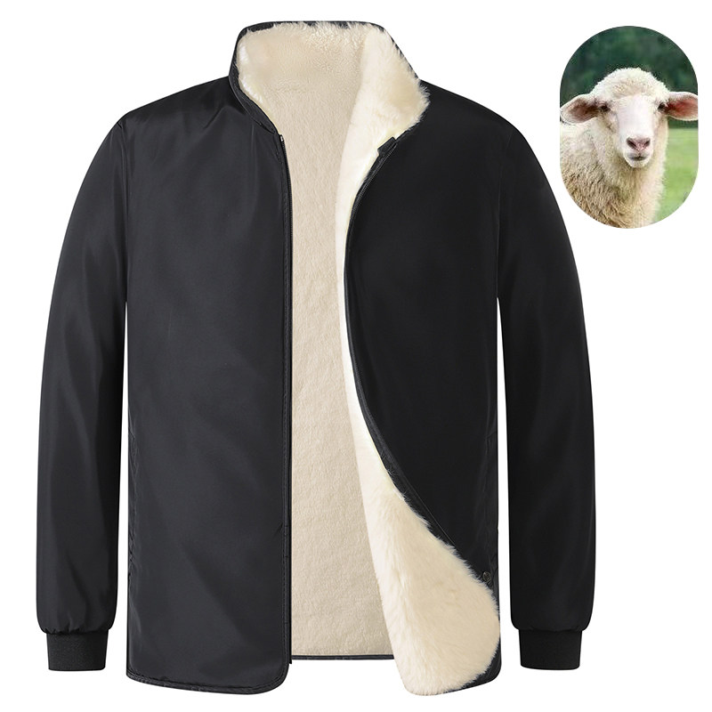 皮毛一体仿羊皮袄羊剪绒加厚保暖冬季男女仿羊毛内胆羊皮棉袄整张