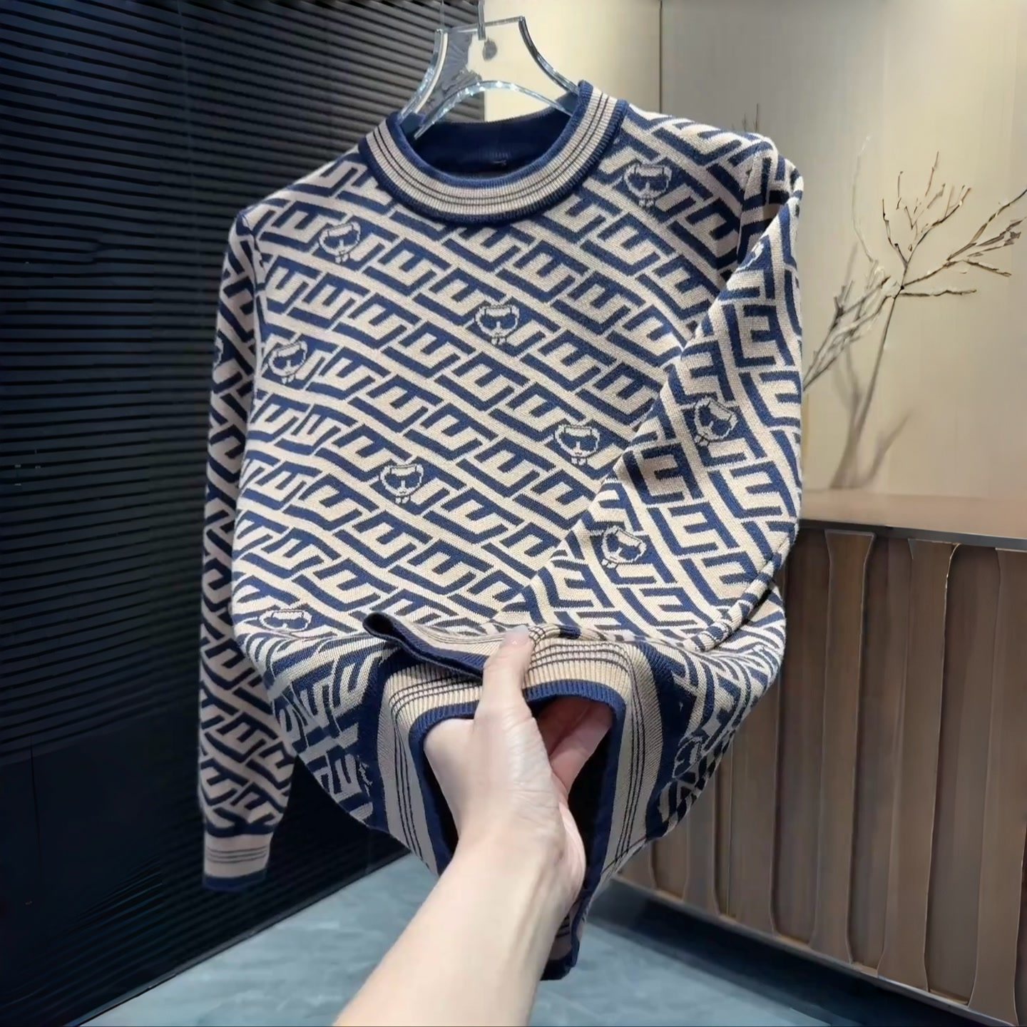 男士秋冬保暖潮流高端气质文艺针织男士百搭编织毛衣,男装,针织衫/毛衣,淘宝优惠券,粉丝福利购,淘宝优惠卷