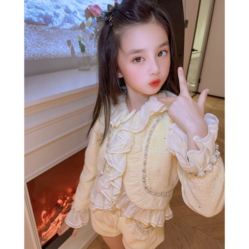 富家千金女童小香风套装
