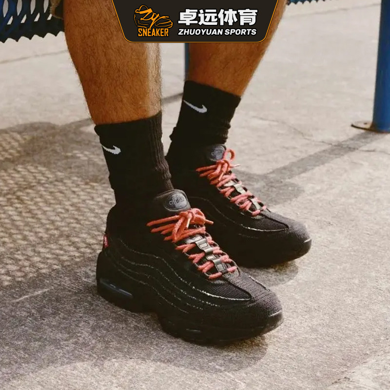 Nike Air Max 95 Levi's 李维斯黑白复古跑步鞋 HM4743-100/001