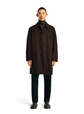 男士轻薄科技面料风衣纯色休闲中长款大衣2022年春季新款9621604