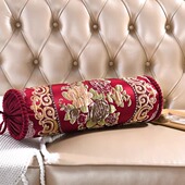 糖果枕圆柱形抱枕脚枕美容院用颈椎枕沙发用圆形枕头可拆洗