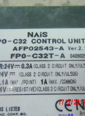 议价 Panasonic/松下PLC   FP0-C32T-A  AFP02543-A