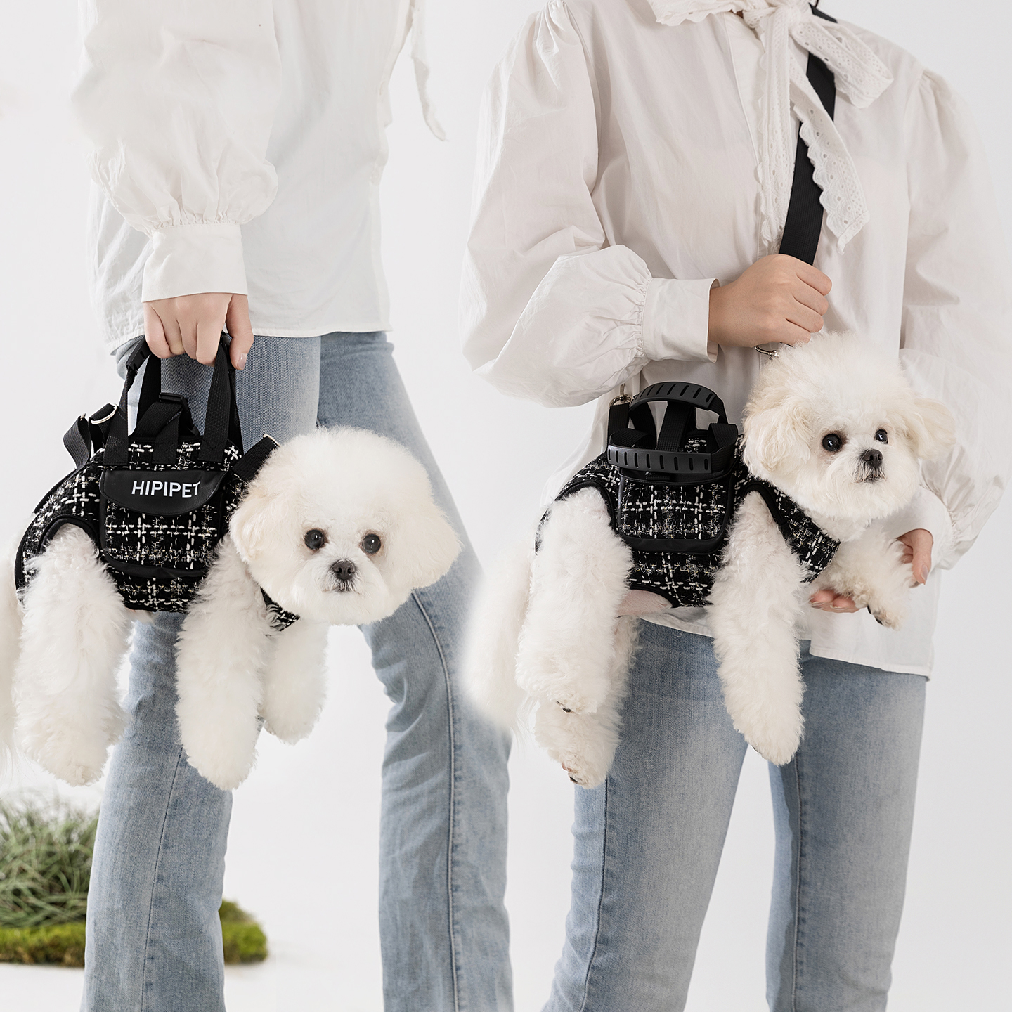 狗狗小香风多功能牵引背包