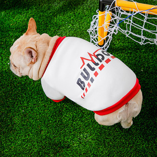 法斗专用小狗狗衣服春夏季八哥法牛斗牛恶霸犬宠物中型犬薄款卫衣