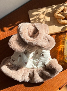 小狗狗衣服冬装2026新款裙子宠物比熊泰迪雪纳瑞小型犬猫咪秋冬季