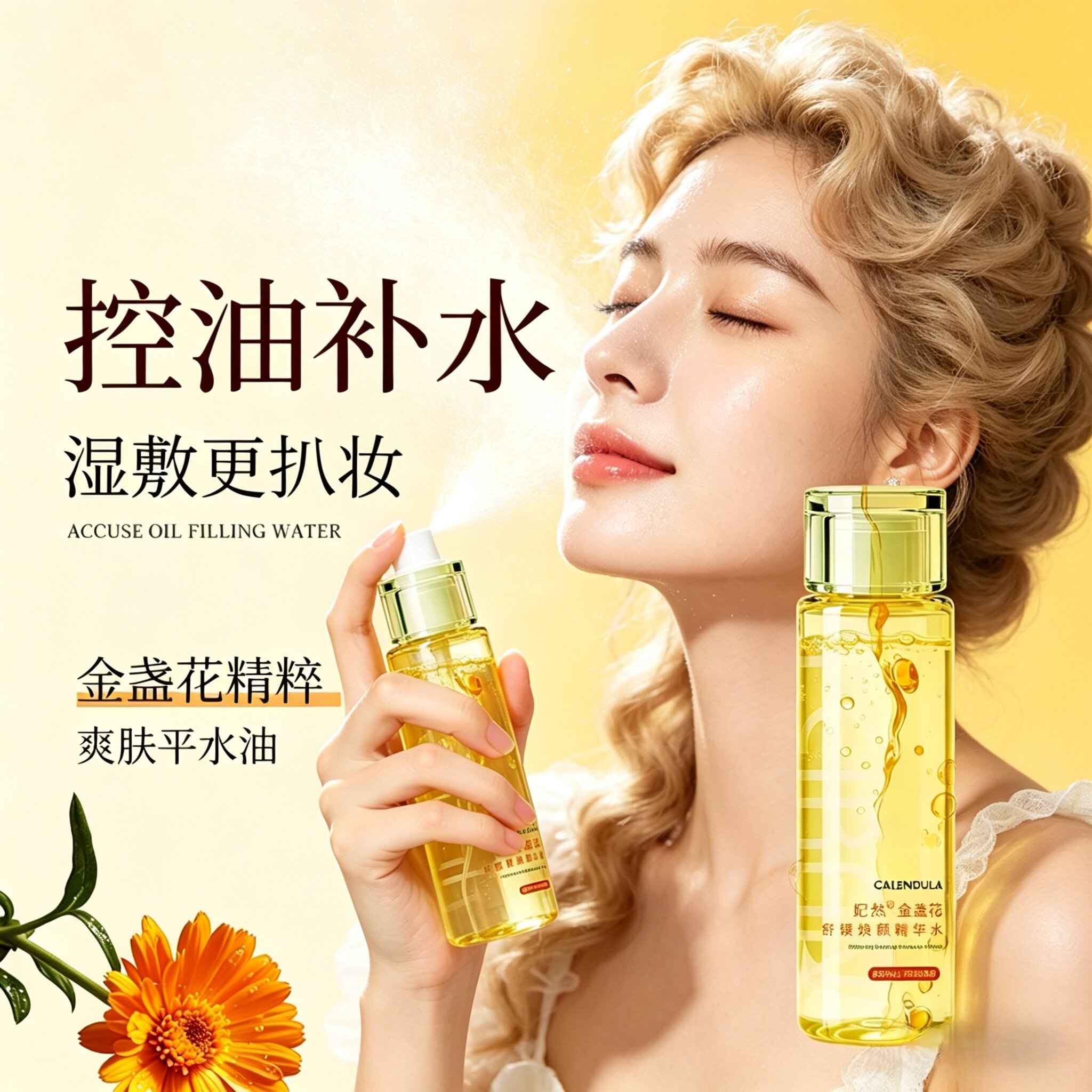 妃然金盏花舒缓焕颜精华水