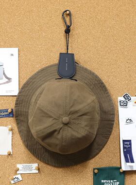 [THE HOBOO]新品夹子日系百搭收纳夹子男女夹帽子复古潮牌抽绳磁