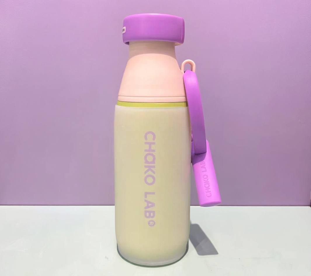 7.5cm透明硅胶水杯套chakolab保温杯垫520ml牛奶瓶防摔水壶保护套