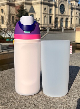 透明硅胶杯套OWALA475ml16oz保温杯垫吸管杯儿童防摔耐磨保护套袋