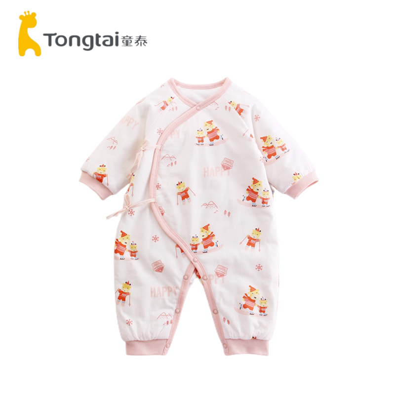 童泰儿纯棉初生薄棉和尚服连体衣