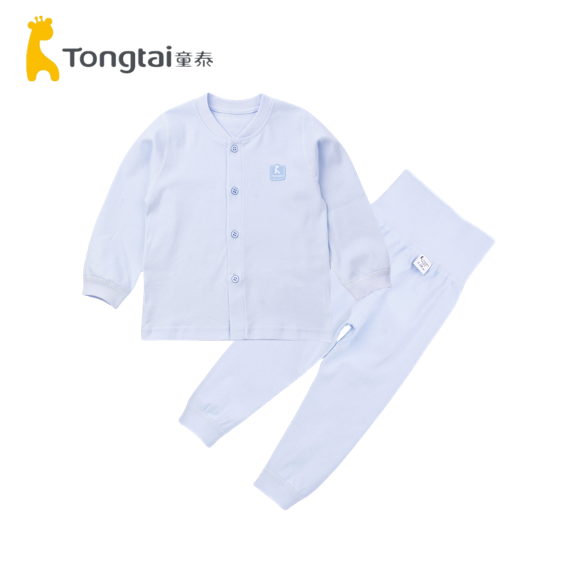 童泰秋冬男女宝宝纯棉高要护肚裤