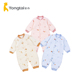 童泰冬季 18月婴幼儿男女宝宝加厚棉服连体150克棉哈衣闭裆爬服