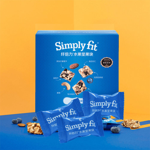 美乐家纤倍力水果坚果块蓝莓味