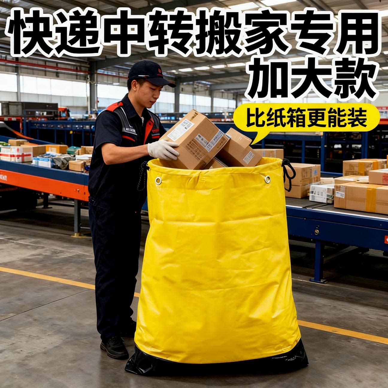 超大抽绳加厚防水搬家快递打包袋