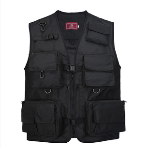 多口袋摄影马甲户外钓鱼背心广告记者导演男女团队工装机能工作服