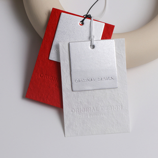 高档服装吊牌定制手工纸特种纸设计师挂牌订做衣服店LOGO吊牌定做