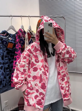 夏季新品迷彩鲨鱼头防晒服
