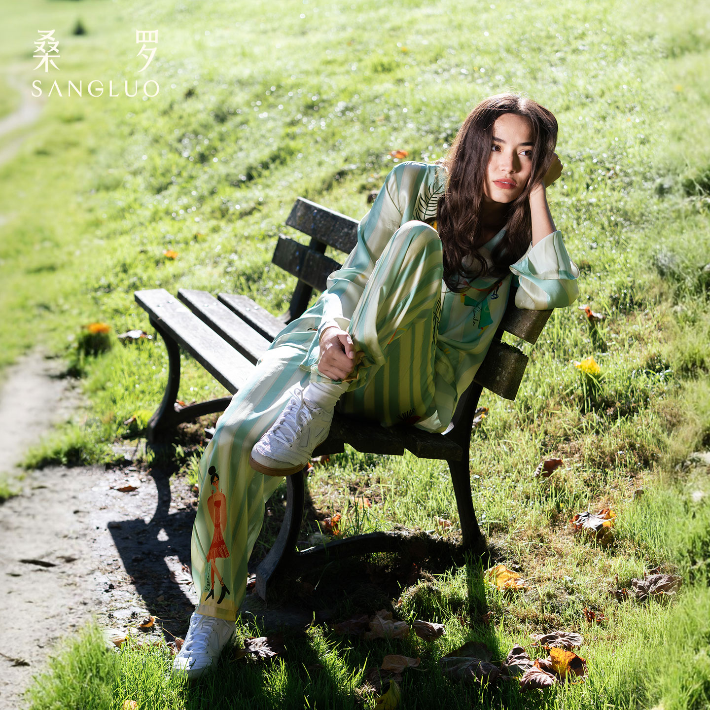 李兰迪同款』100%长袖真丝睡衣