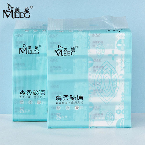 美迹森柔秘语抽纸纸巾440张8包家用实惠装婴儿宝宝用面巾纸纸抽