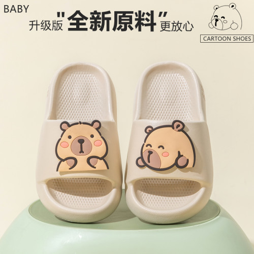 夏季卡皮巴拉儿童软底防滑凉拖