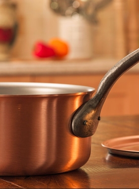 一等品现货 比利时产 FALK CULINAIR 特厚紫铜锅酱汁锅奶锅辅食锅