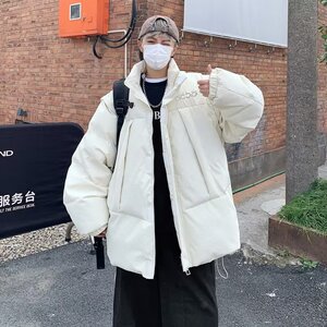 冬款青少年港风男士棉衣外套宽松可拆卸袖羊羔绒棉服潮MY887P95