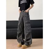 日系百搭时尚简约流行款文艺原宿ins气质潮流慵懒牛仔裤NK123P68，男装牛仔裤，星座1013-2