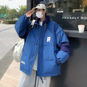 冬季青少年港风男士棉衣外套宽松休闲绣花面包服棉服 MY889图片