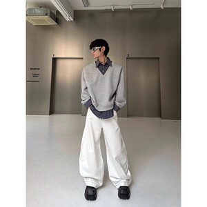 小众设计感假两件拼接厚T恤春季宽松休闲时尚高级感上衣W291P50图片