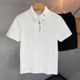 复古男士刺绣短袖Polo衫夏季新款韩版简约翻领修身t恤上衣T339P35，女装T恤，星座1013-2