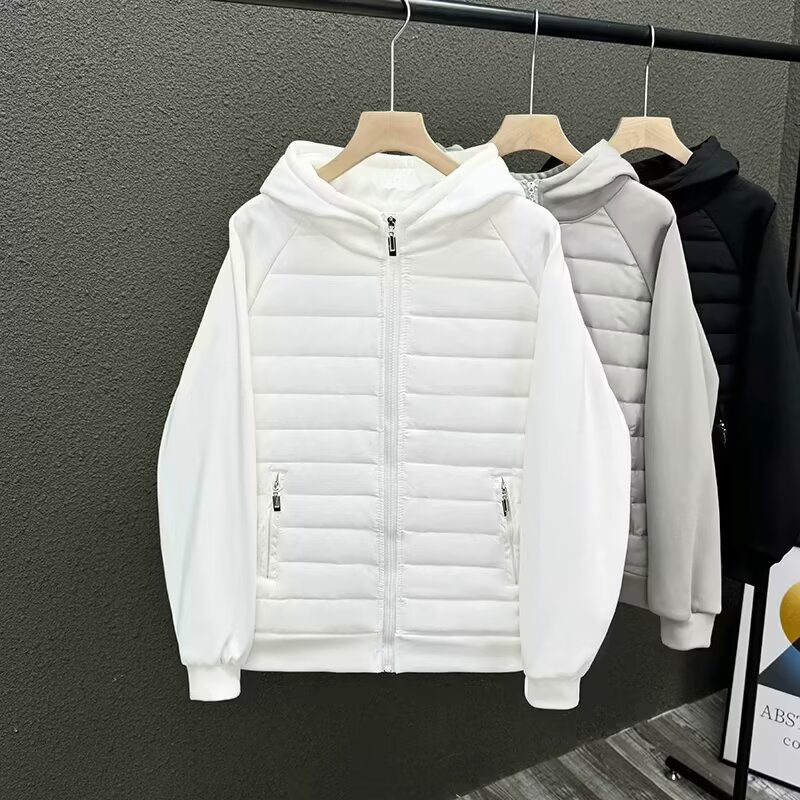 轻薄棉服男士秋冬季潮牌加绒加厚外套连帽二棉袄开衫夹克MY933P70图片