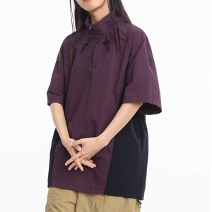 美式城市通勤速干抽绳短袖户外机宽松百搭能翻领拉链T恤T890P40图片