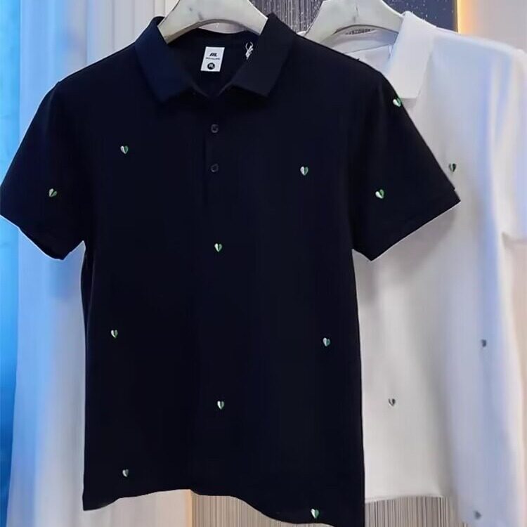 夏季新品短袖男女同款刺绣休闲宽松时尚百搭时尚T恤半袖潮T346P35,男装T恤,星座1013-2