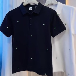 夏季新品短袖男女同款刺绣休闲宽松时尚百搭时尚T恤半袖潮T346P35图片