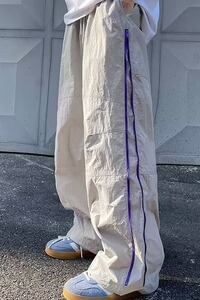 冰丝休闲裤男士夏季宽松直筒裤子青少年男生速干运动长裤K626P45图片