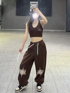 秋季港风男士青少年宽松休闲长裤个性束脚卫裤哈伦裤潮 K252P38图片