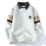 男士加绒加厚半高领毛衣冬季针织衫休闲毛线衣保暖冬装上衣M15P50，男装针织衫/毛衣，星座1013-2